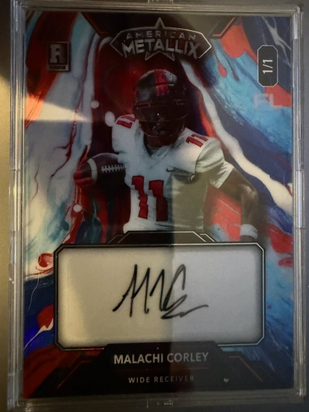 Malachi Corley Auto WMF-MCA | 2023 Wild Card Meltallix Rookie 1/1